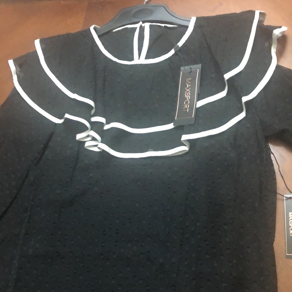 New Max Sport Lace Topped Portrait Collar Dress - Picture 4 of 9